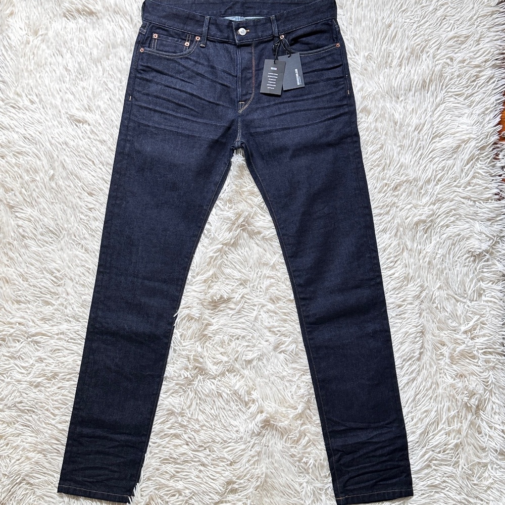 Buck Mason NWT Mens Maverick Slim Jean Dark Wash Size 34